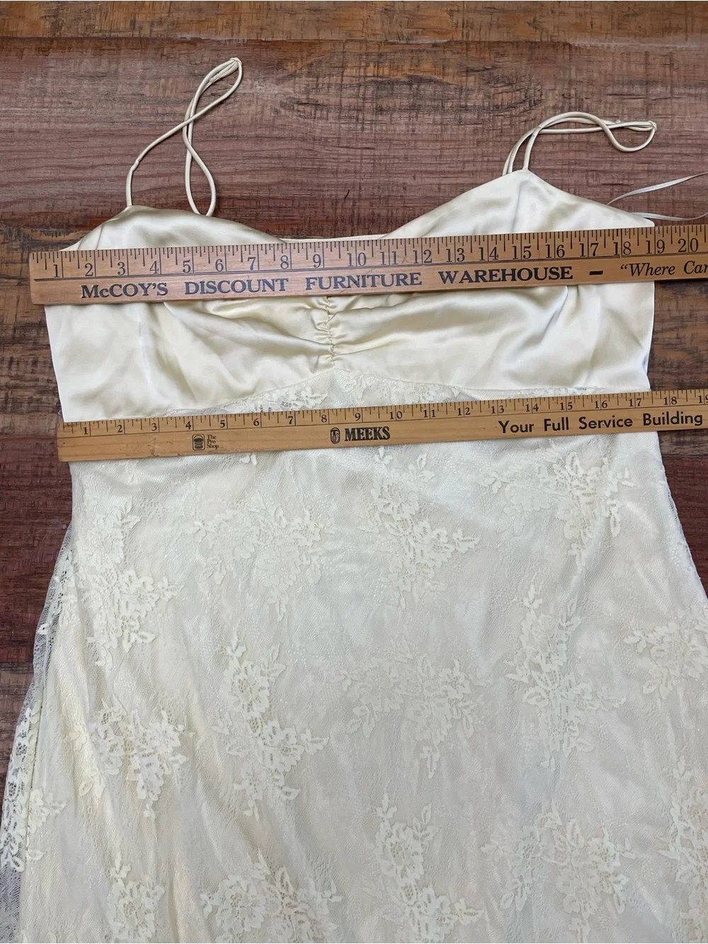 Abercrombie and fitch XL Julia slip lace dress butter yellow